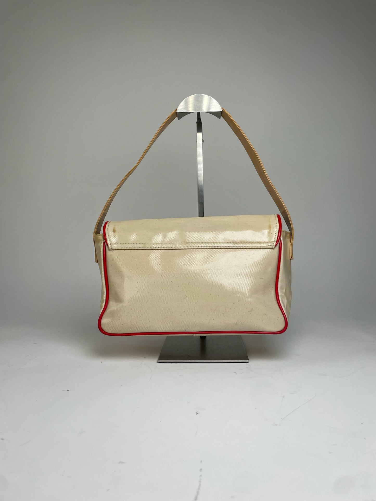 Vintage Courreges Patent Leather Bag White
