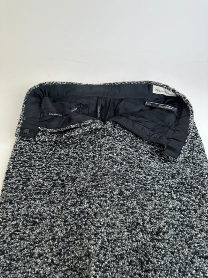 Vintage Yves Saint Laurent Wool Blend Dress Black White XS