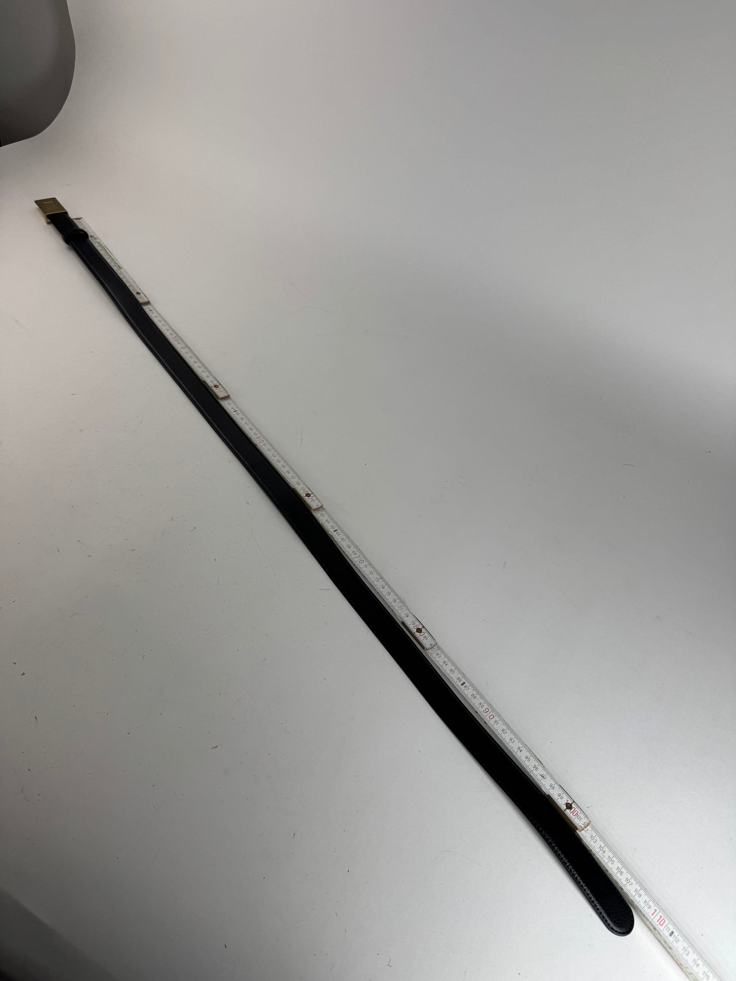 Vintage Yves Saint Laurent Leather Belt black