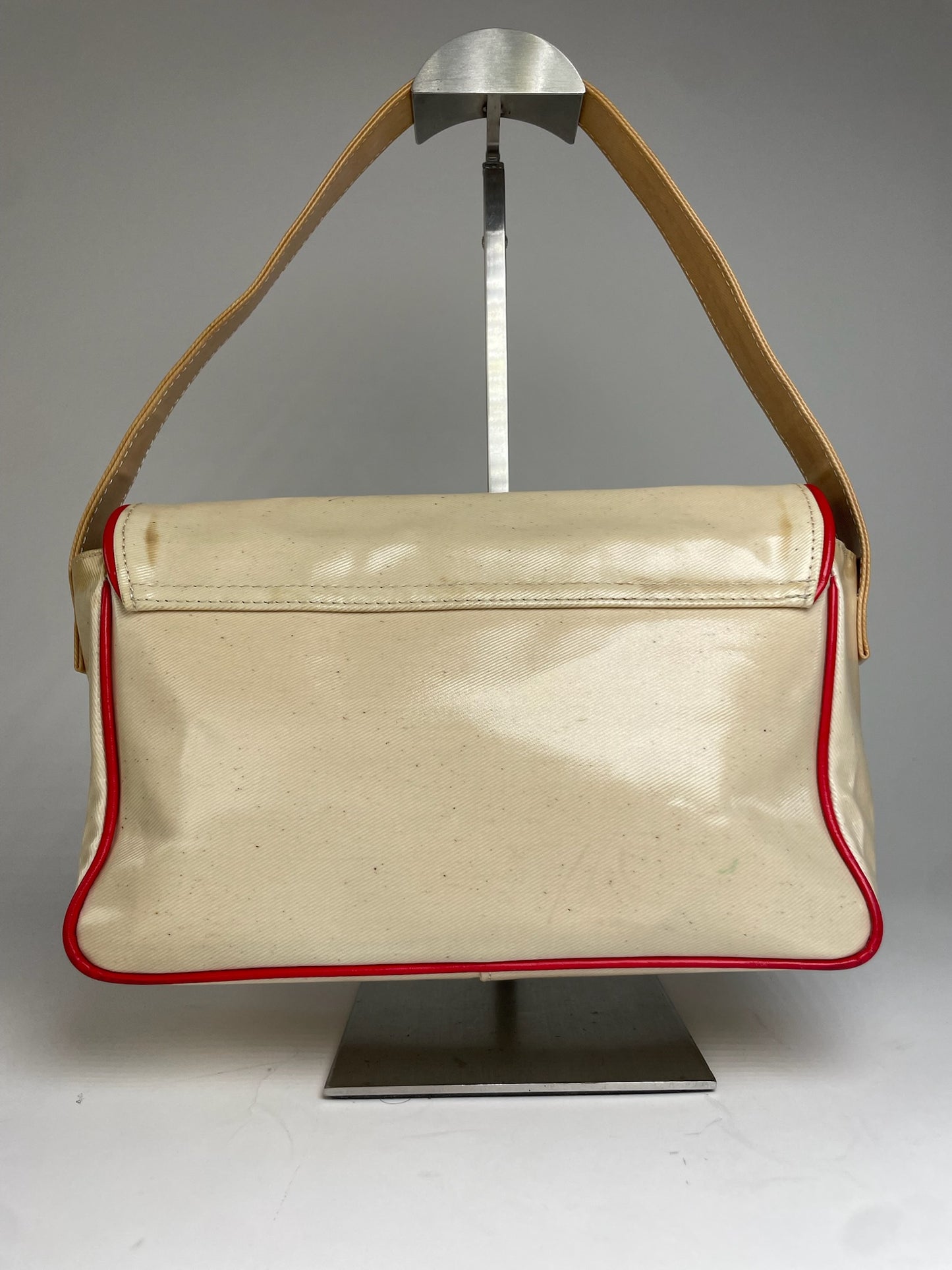 Vintage Courreges Patent Leather Bag White