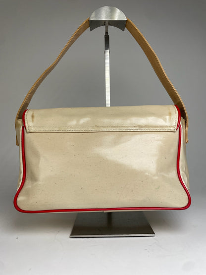 Vintage Courreges Patent Leather Bag White