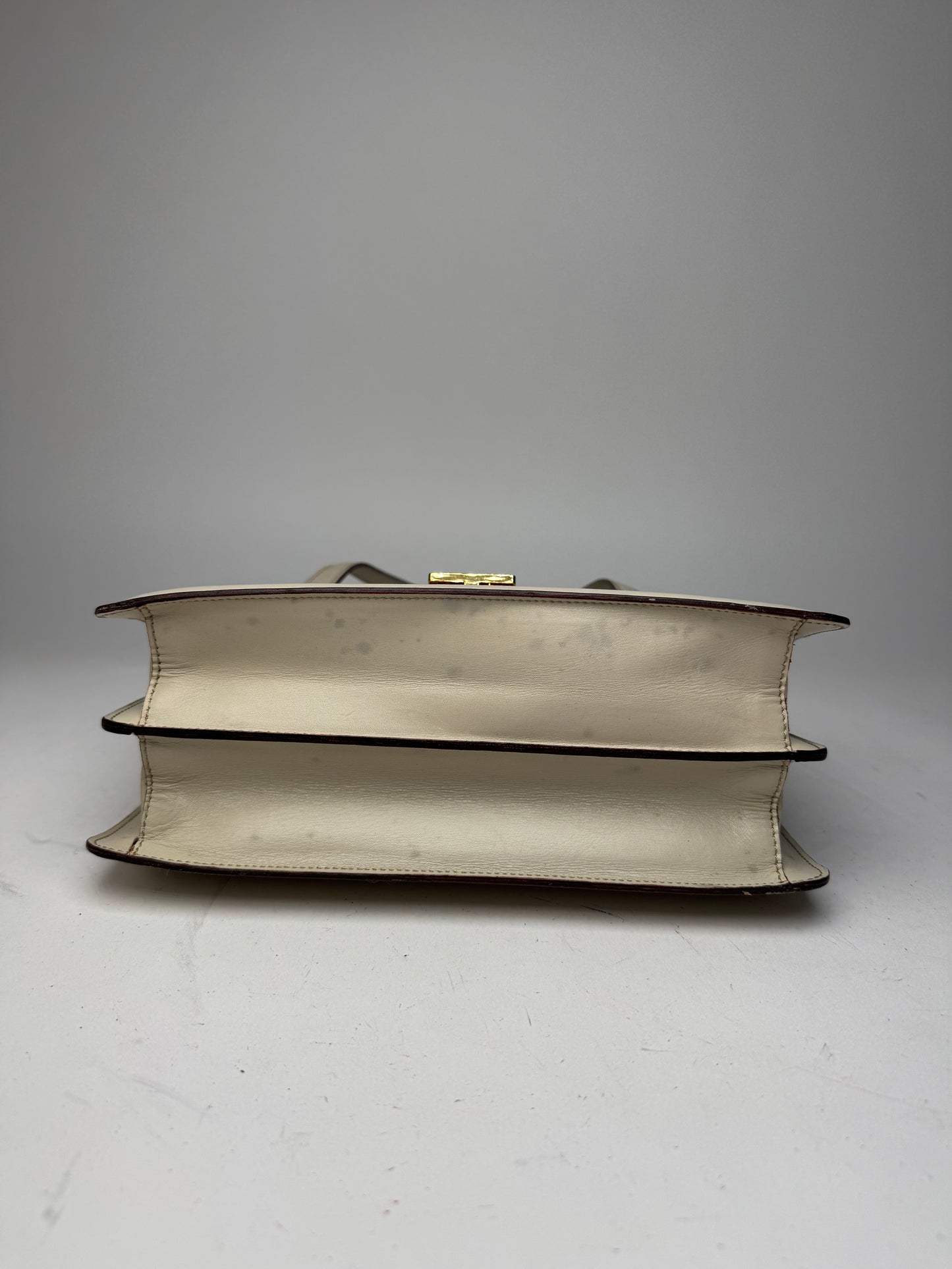 Vintage Celine Leather Handbag White