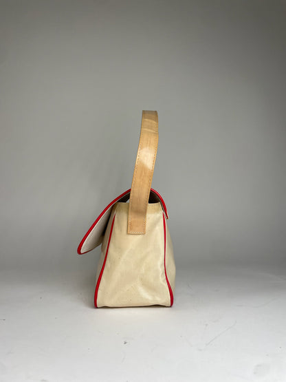 Vintage Courreges Patent Leather Bag White