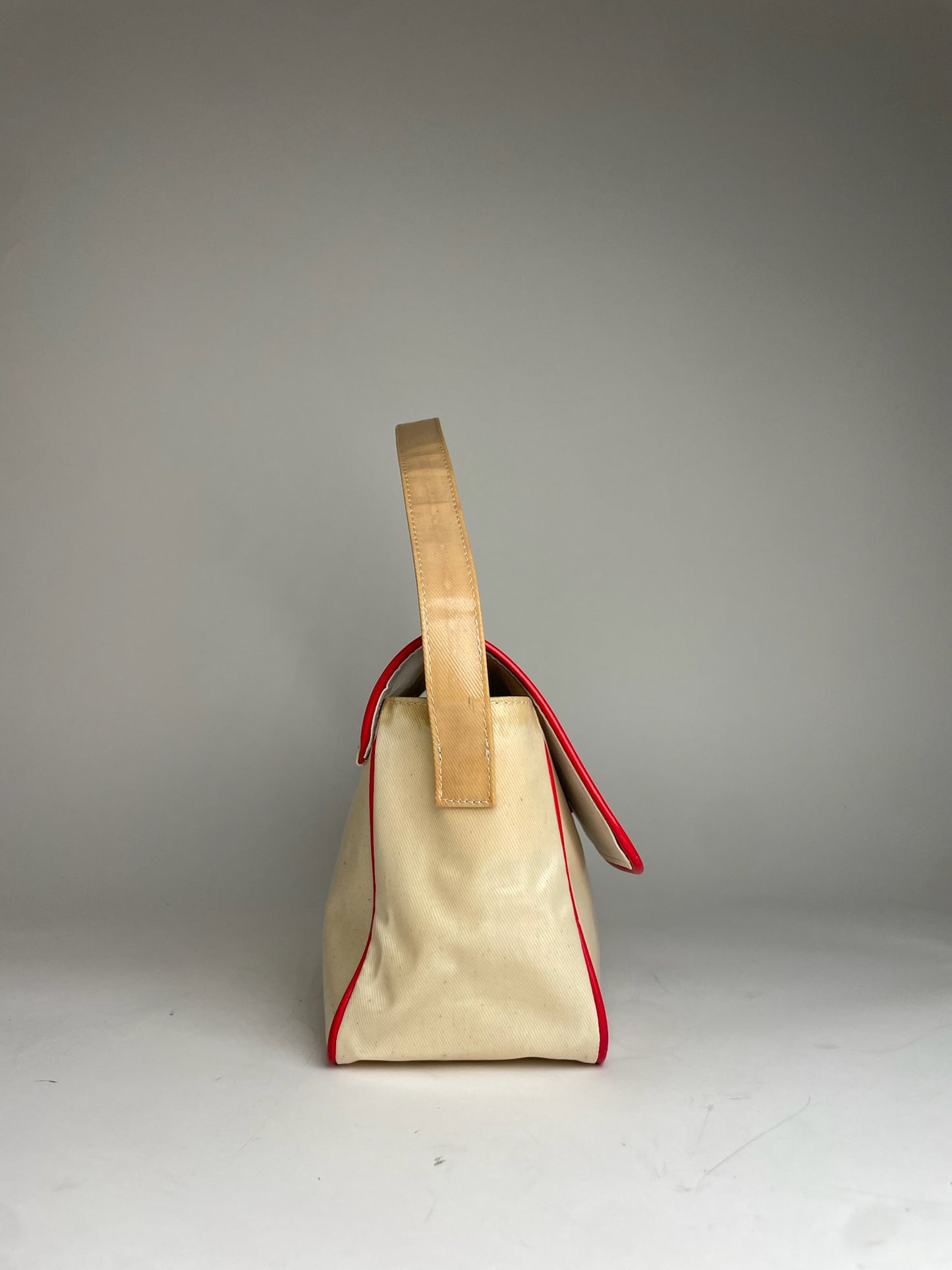 Vintage Courreges Patent Leather Bag White