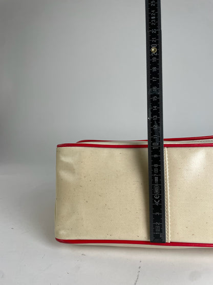 Vintage Courreges Patent Leather Bag White