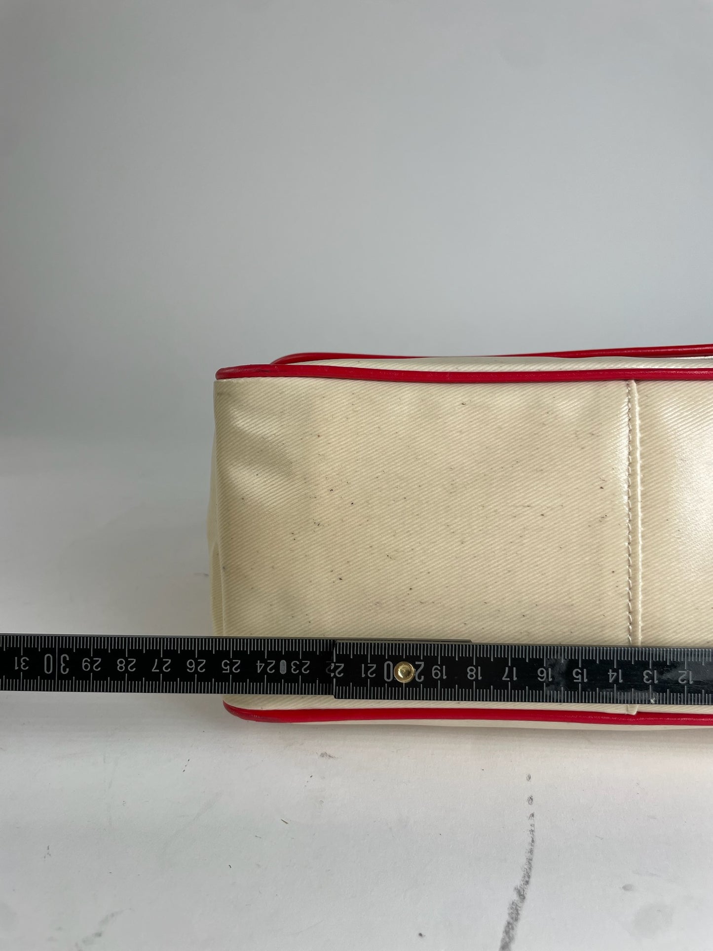 Vintage Courreges Patent Leather Bag White