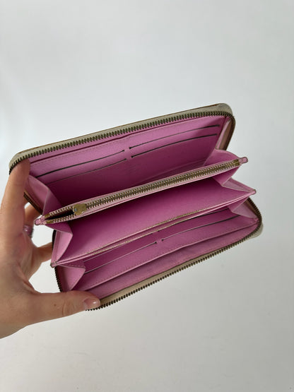 Vintage Louis Vuitton Murakami Leather Wallet White