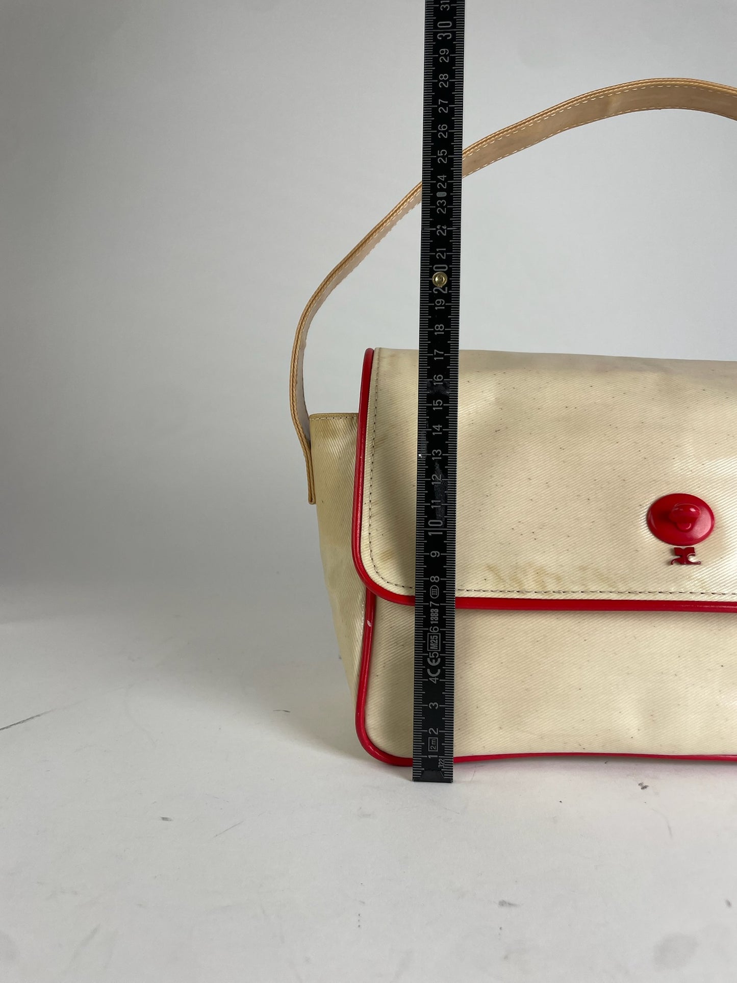 Vintage Courreges Patent Leather Bag White