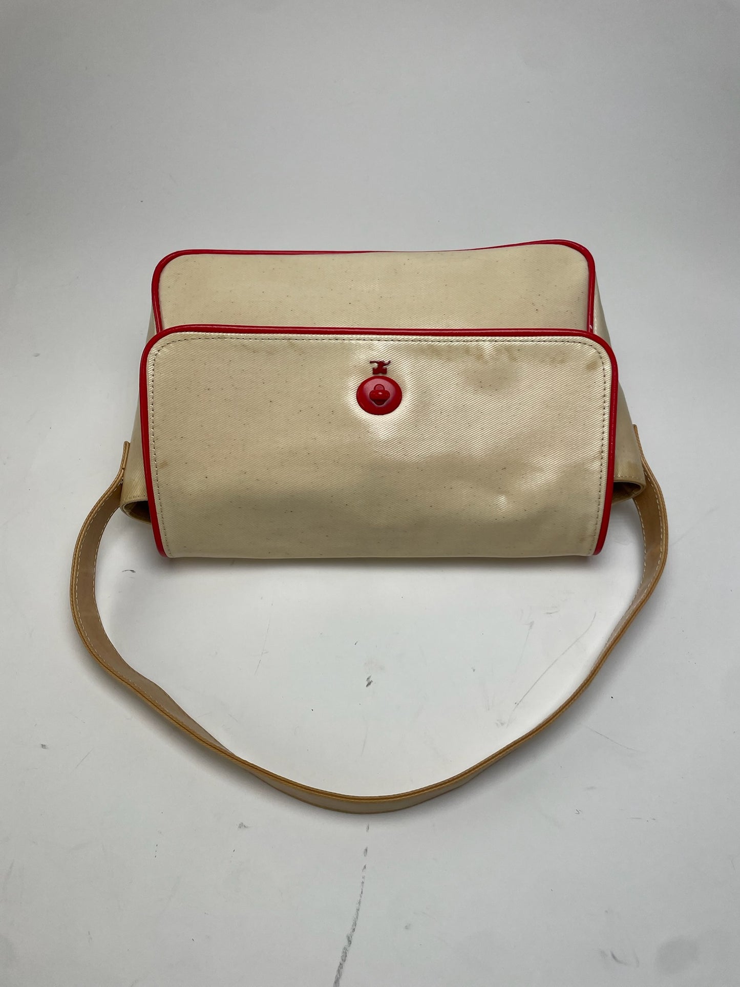 Vintage Courreges Patent Leather Bag White