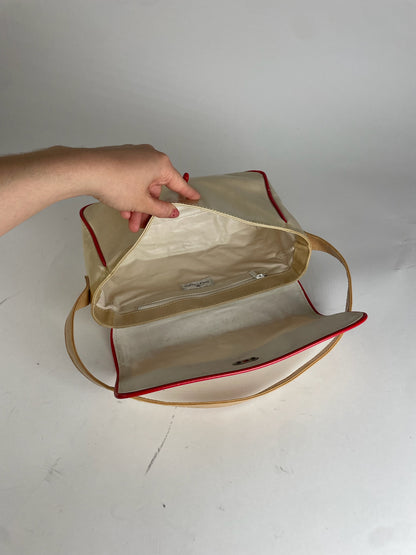 Vintage Courreges Patent Leather Bag White