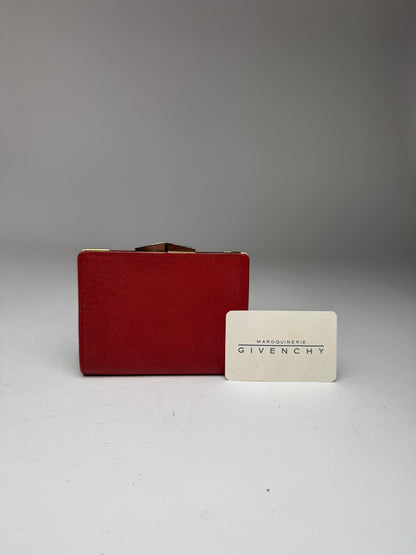 Vintage  Givenchy GV3 leather wallet Red