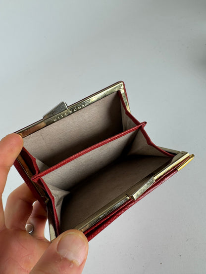 Vintage  Givenchy GV3 leather wallet Red