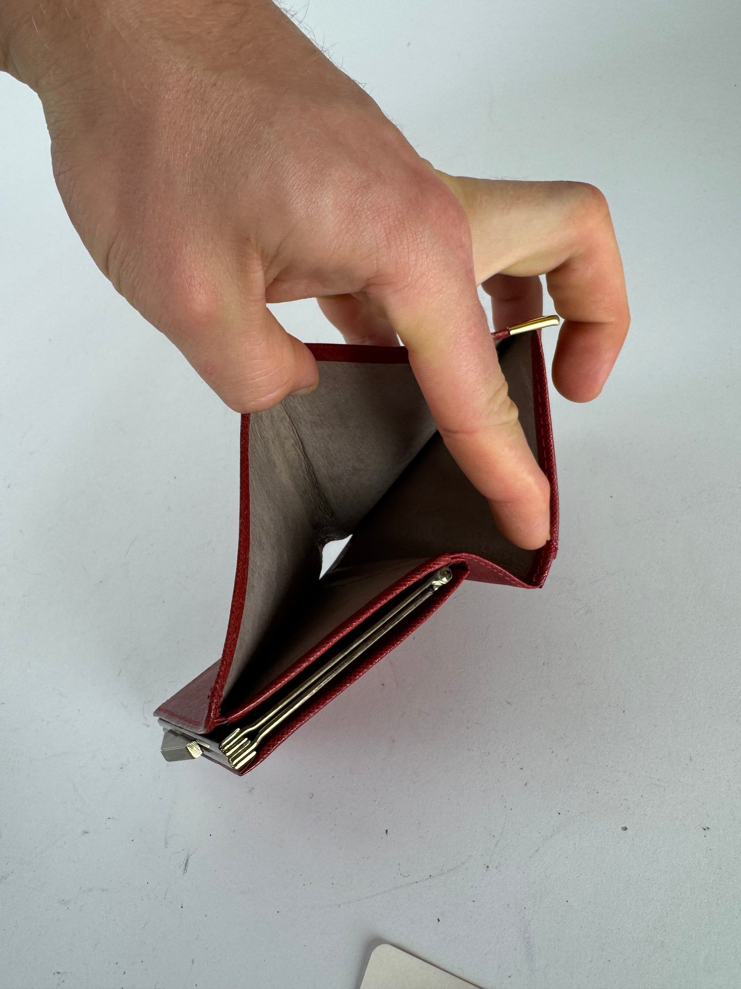 Vintage  Givenchy GV3 leather wallet Red