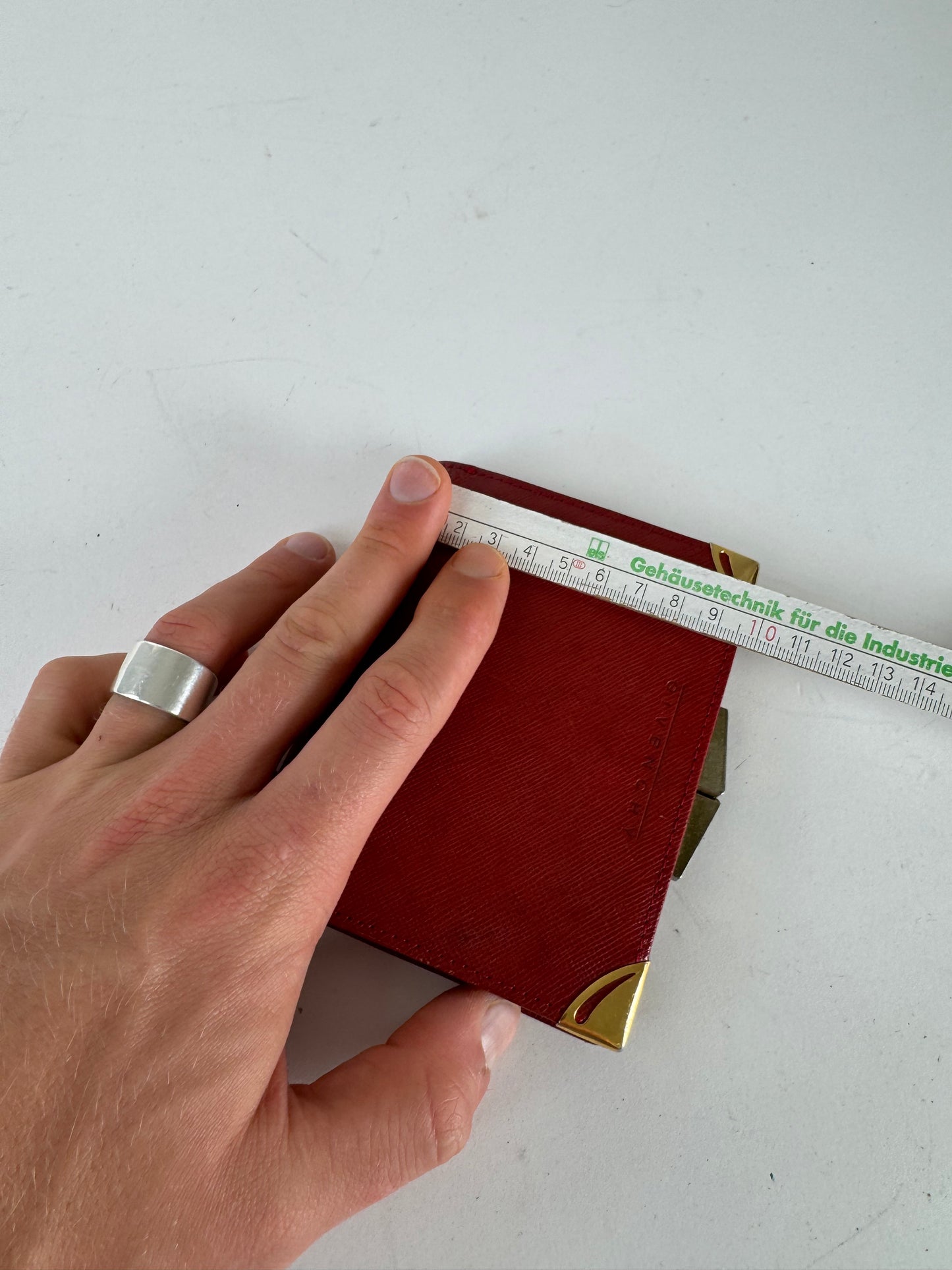 Vintage  Givenchy GV3 leather wallet Red