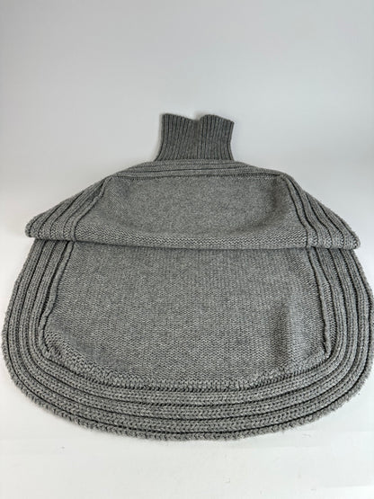 Vintage Gucci Wool Poncho Grey M