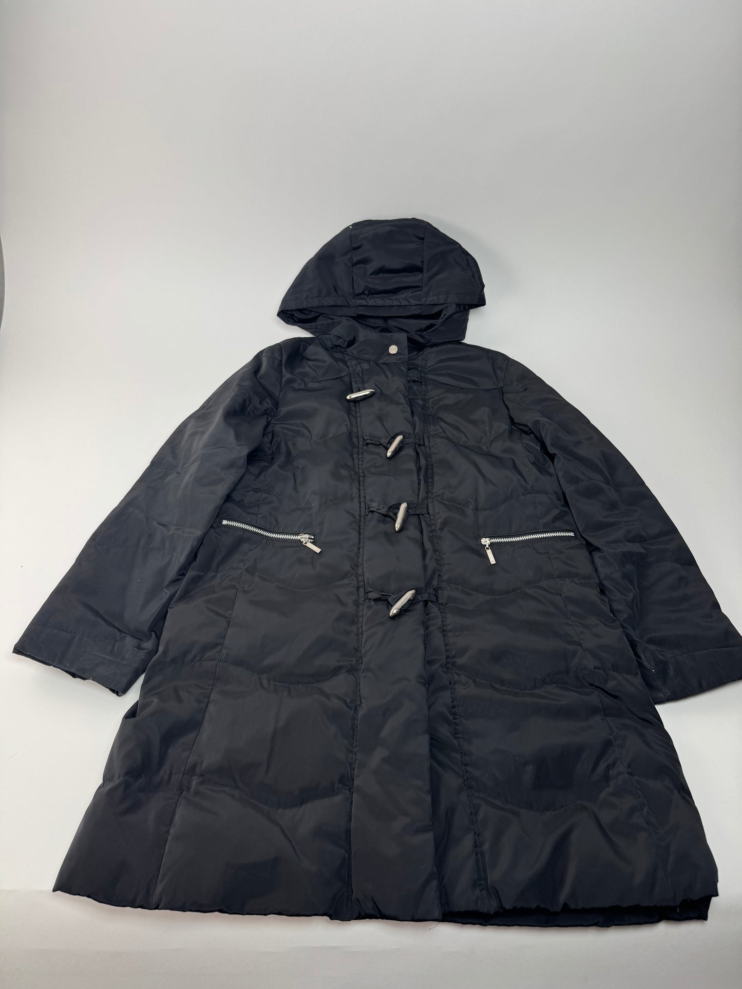 Vintage Courreges Down Parka Black 40/L