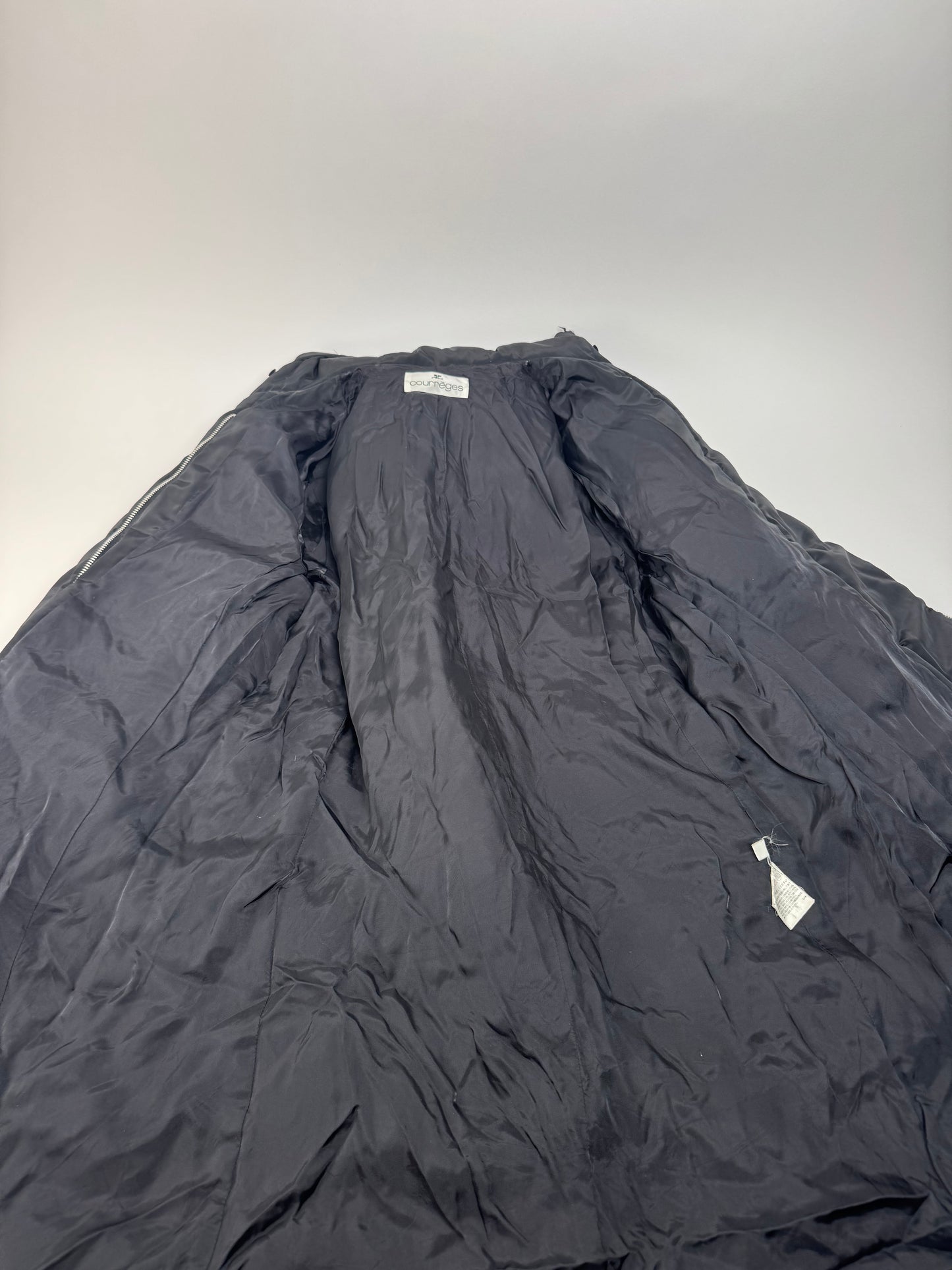 Vintage Courreges Down Parka Black 40/L