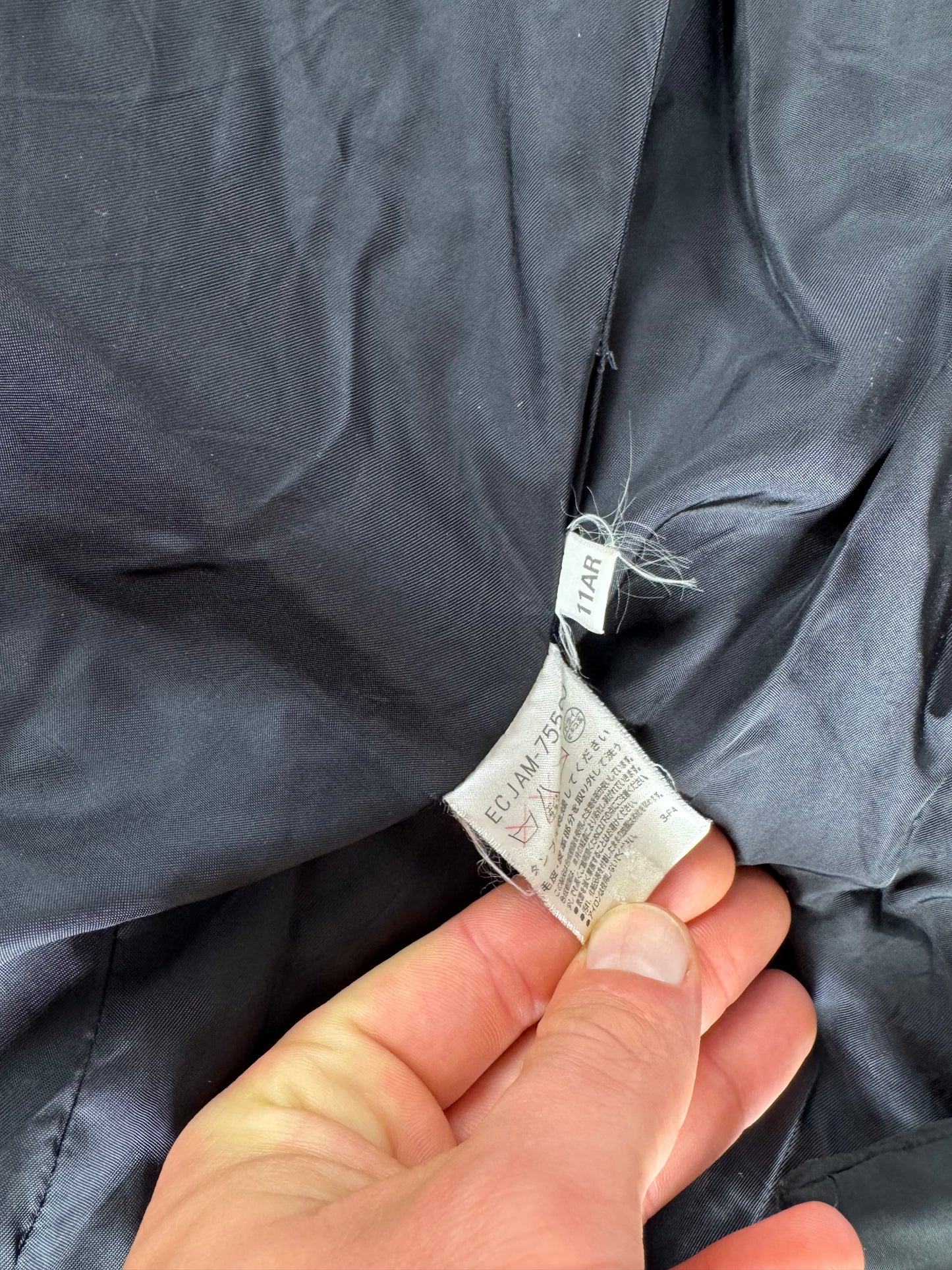 Vintage Courreges Down Parka Black 40/L