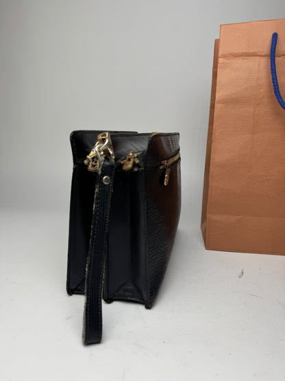 Vintage Louis Vuitton EPI Leather Clutch Black