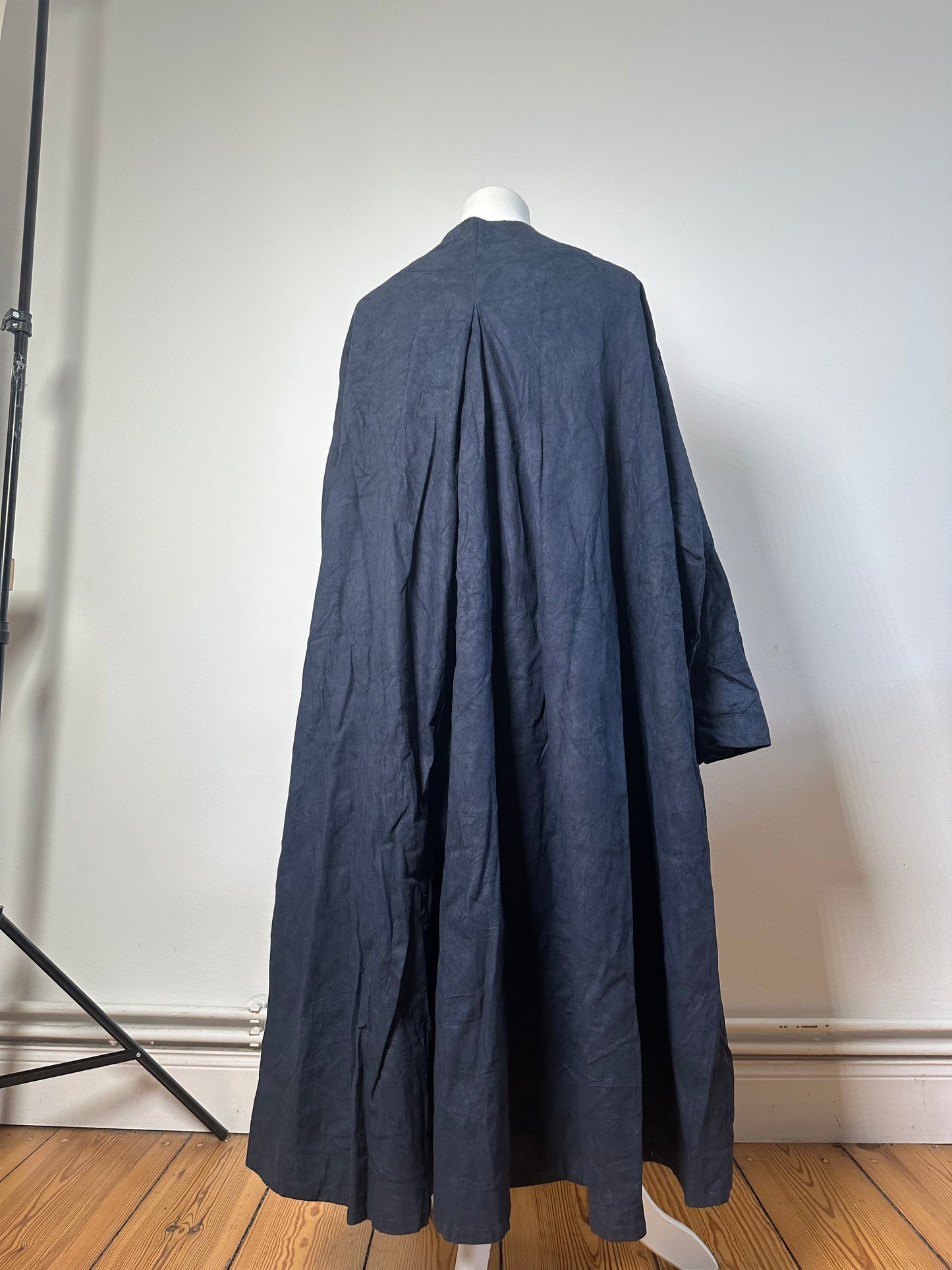 Vintage Dior Longline Coat Dark Blue L