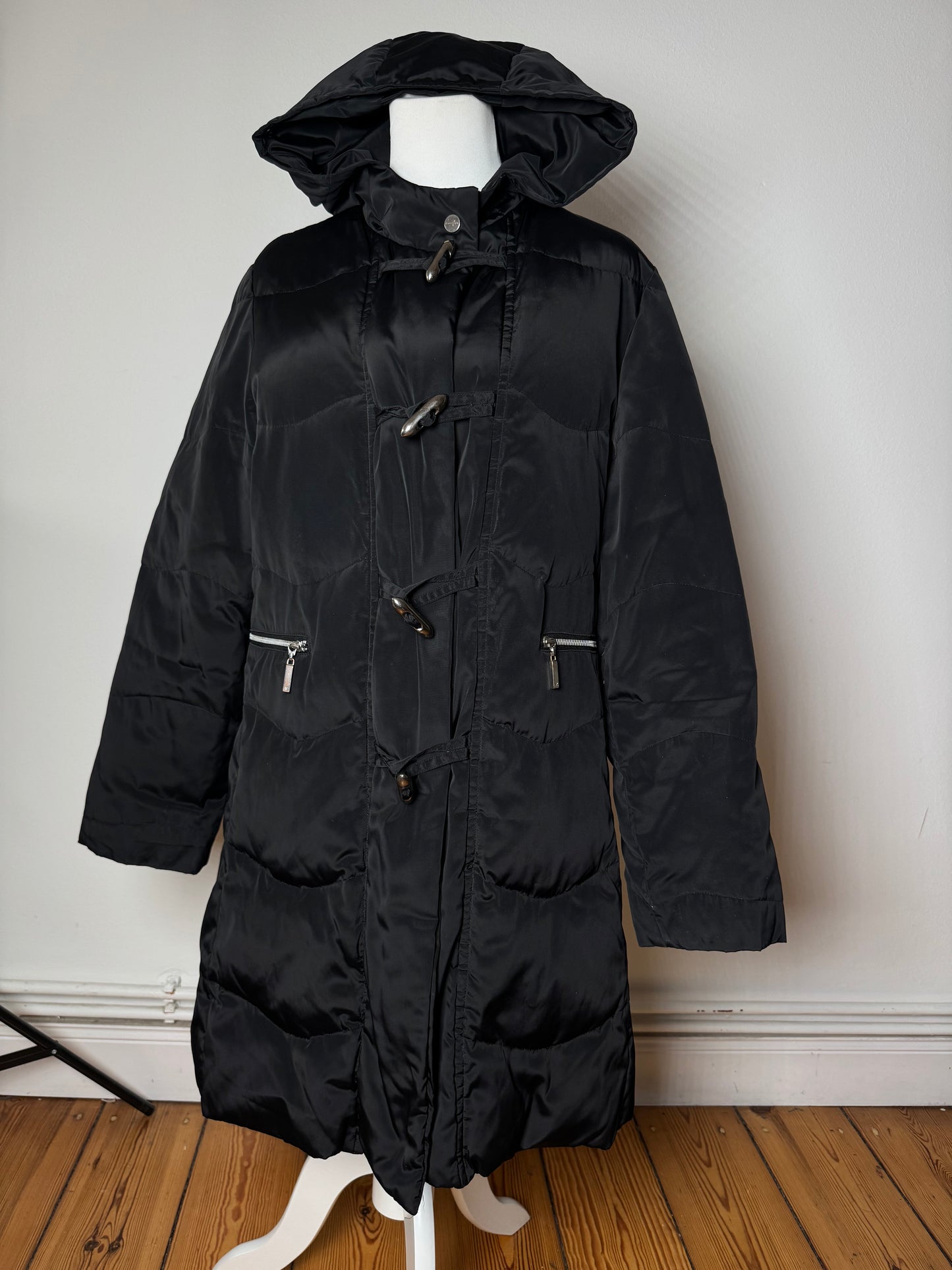 Vintage Courreges Down Parka Black 40/L