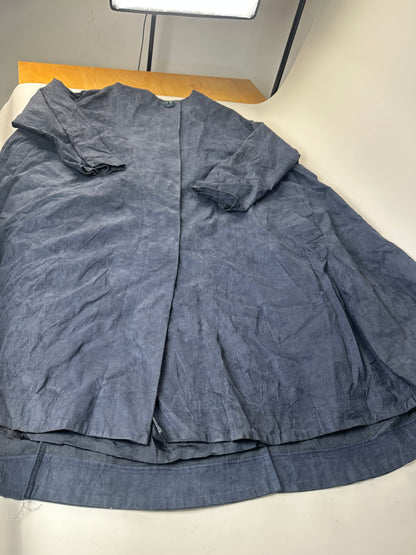 Vintage Dior Longline Coat Dark Blue L