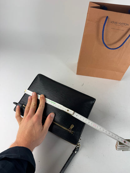 Vintage Louis Vuitton EPI Leather Clutch Black