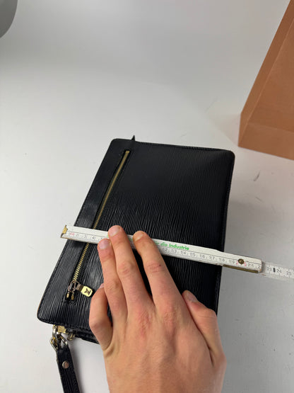 Vintage Louis Vuitton EPI Leather Clutch Black