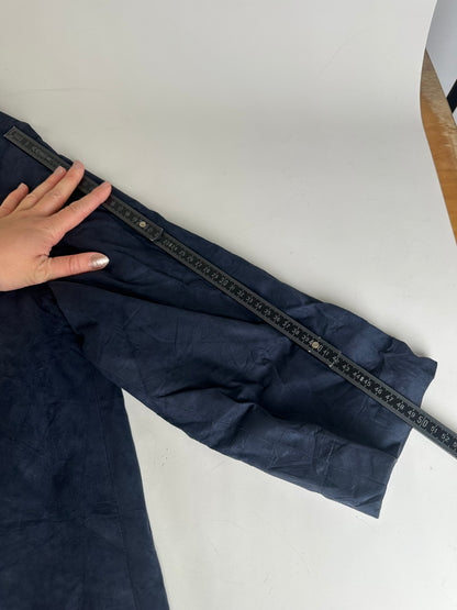 Vintage Dior Longline Coat Dark Blue L