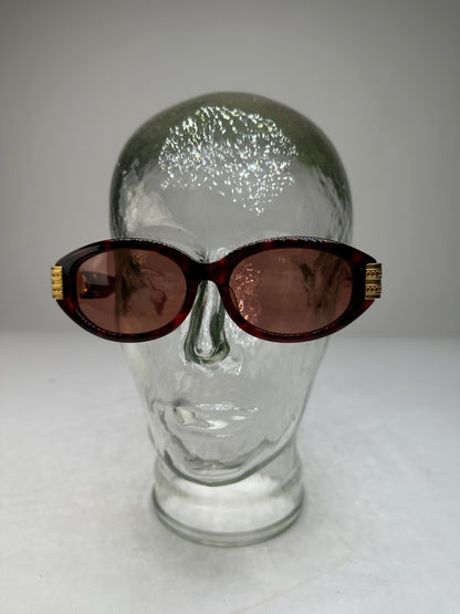 Vintage Celine Acetate Sunglasses Dark Tortoiseshell Gold