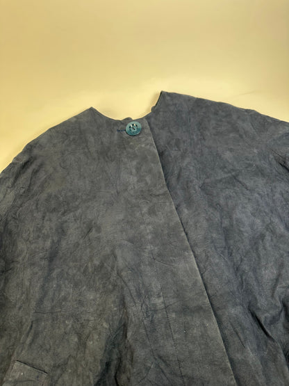 Vintage Dior Longline Coat Dark Blue L