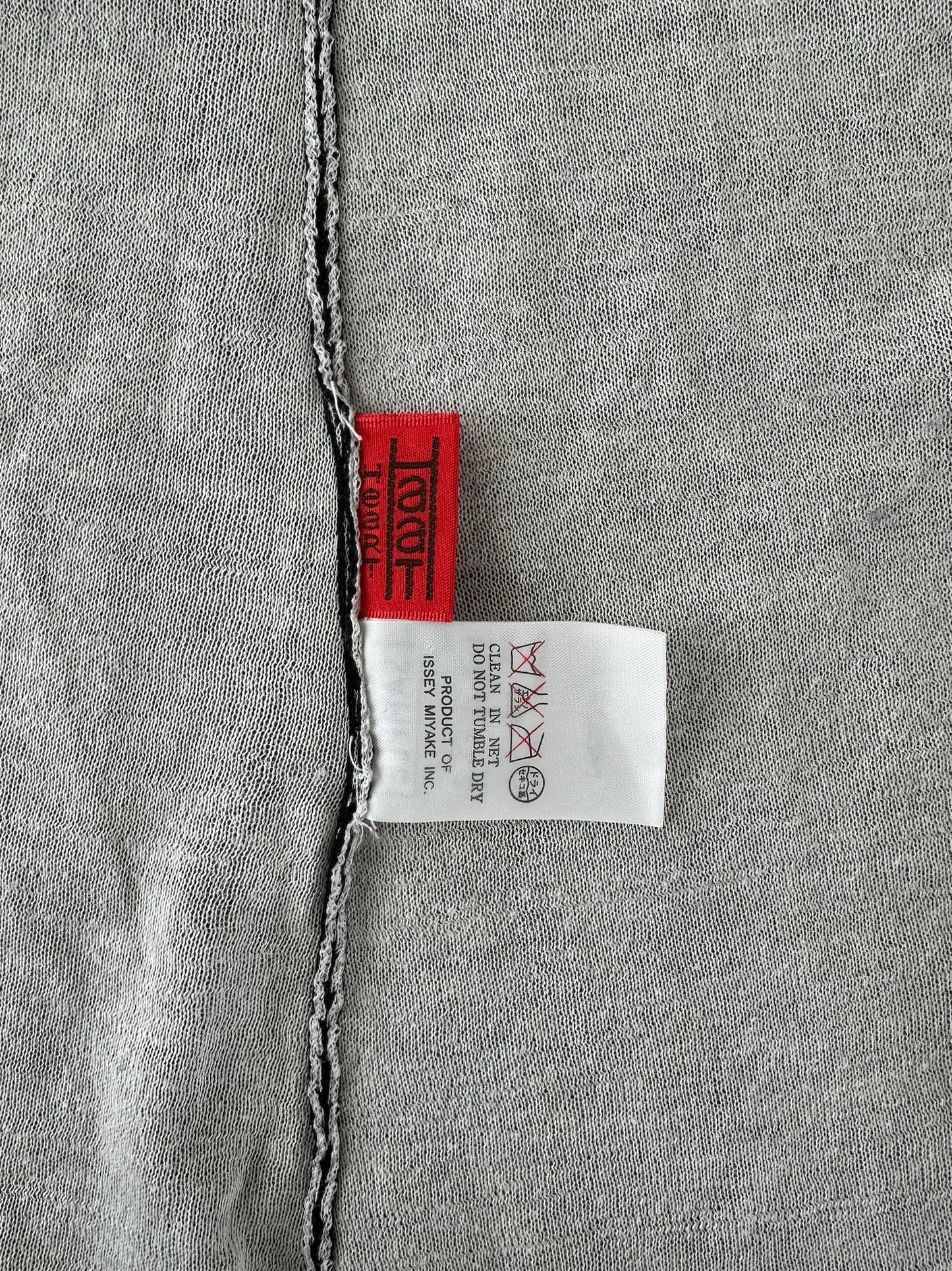 Vintage Issey Miyake Wool Top Black Grey