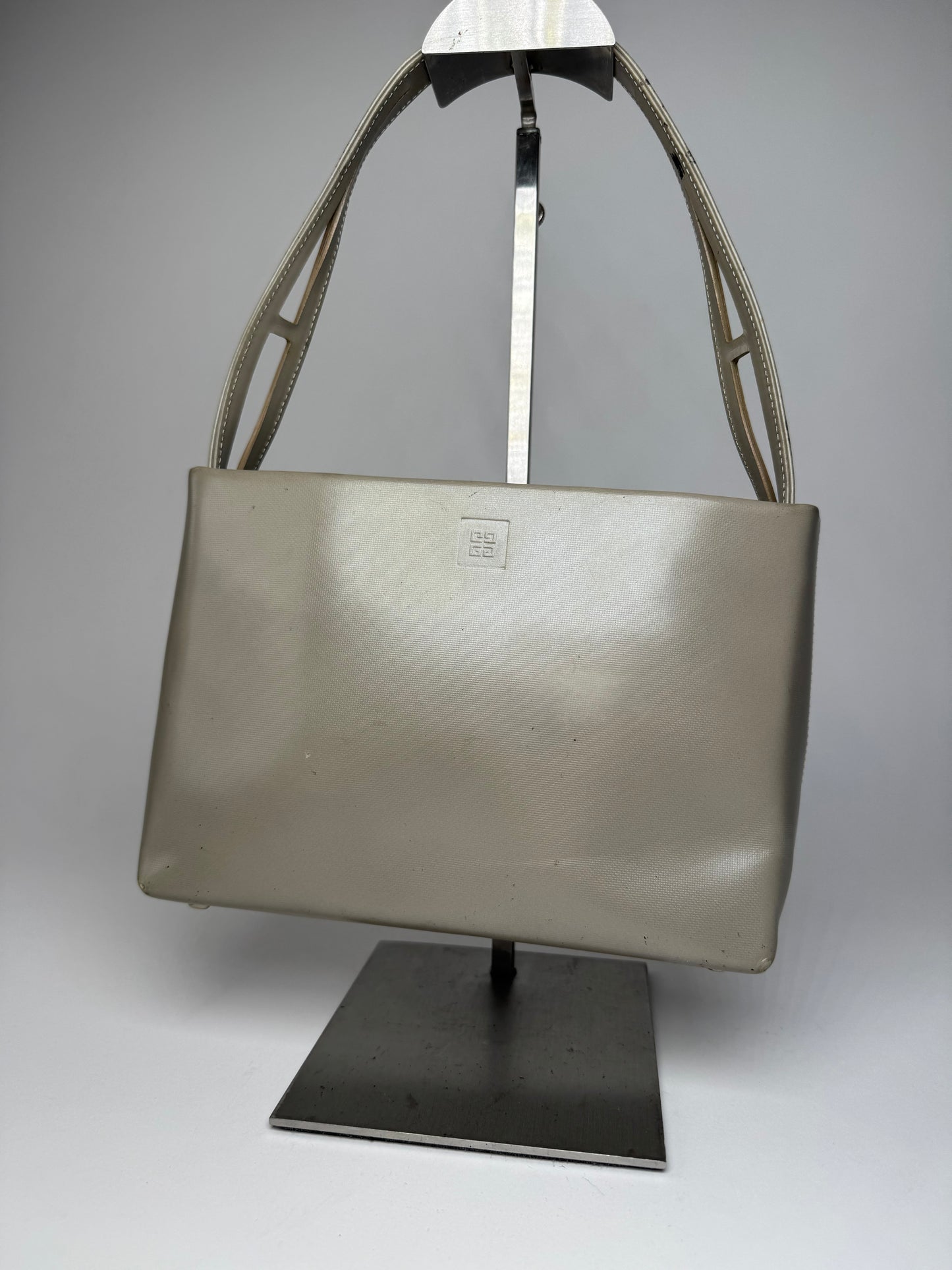 Vintage Givenchy Leather Handbag Grey