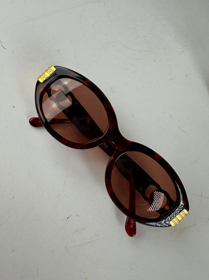 Vintage Celine Acetate Sunglasses Dark Tortoiseshell Gold