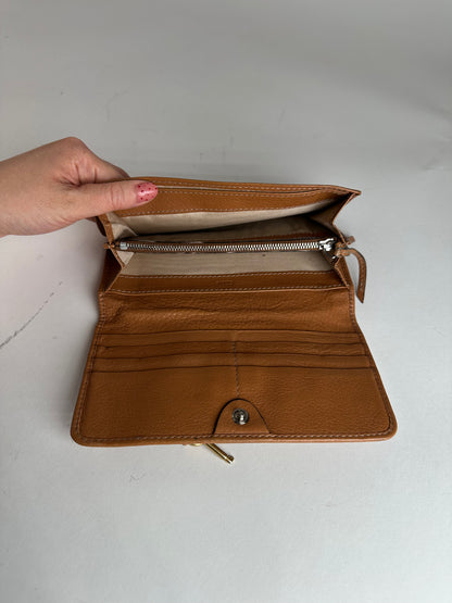 Vintage Chloe Paddington Leather Wallet / Clutch Brown