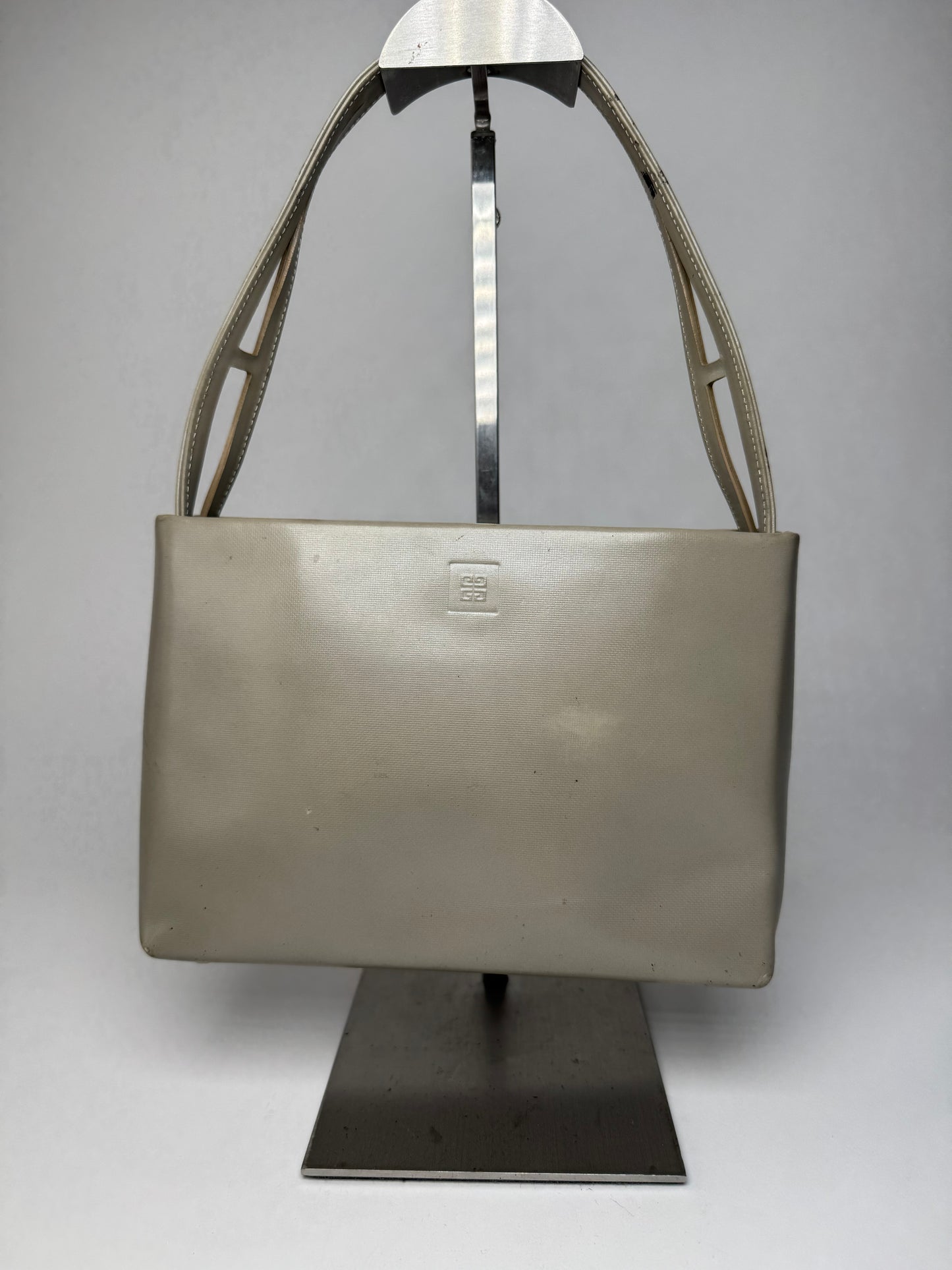 Vintage Givenchy Leather Handbag Grey
