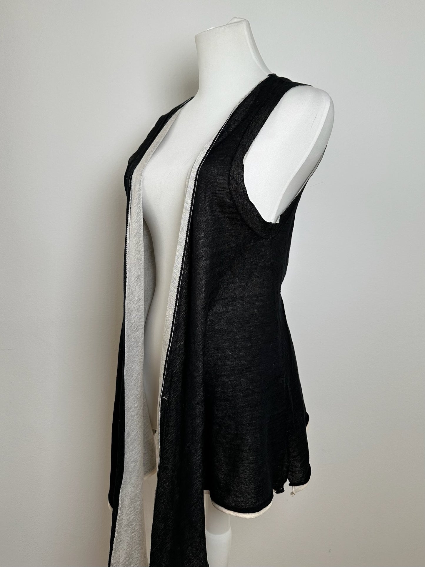Vintage Issey Miyake Wool Top Black Grey