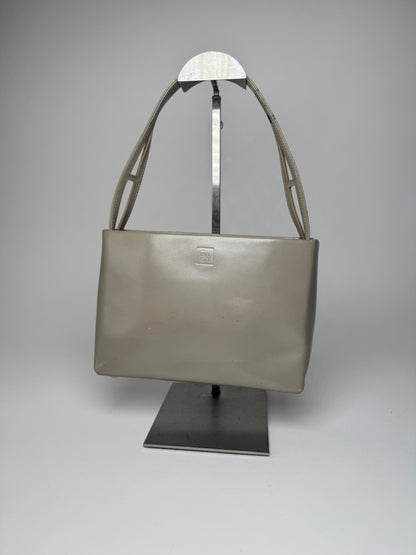 Vintage Givenchy Leather Handbag Grey