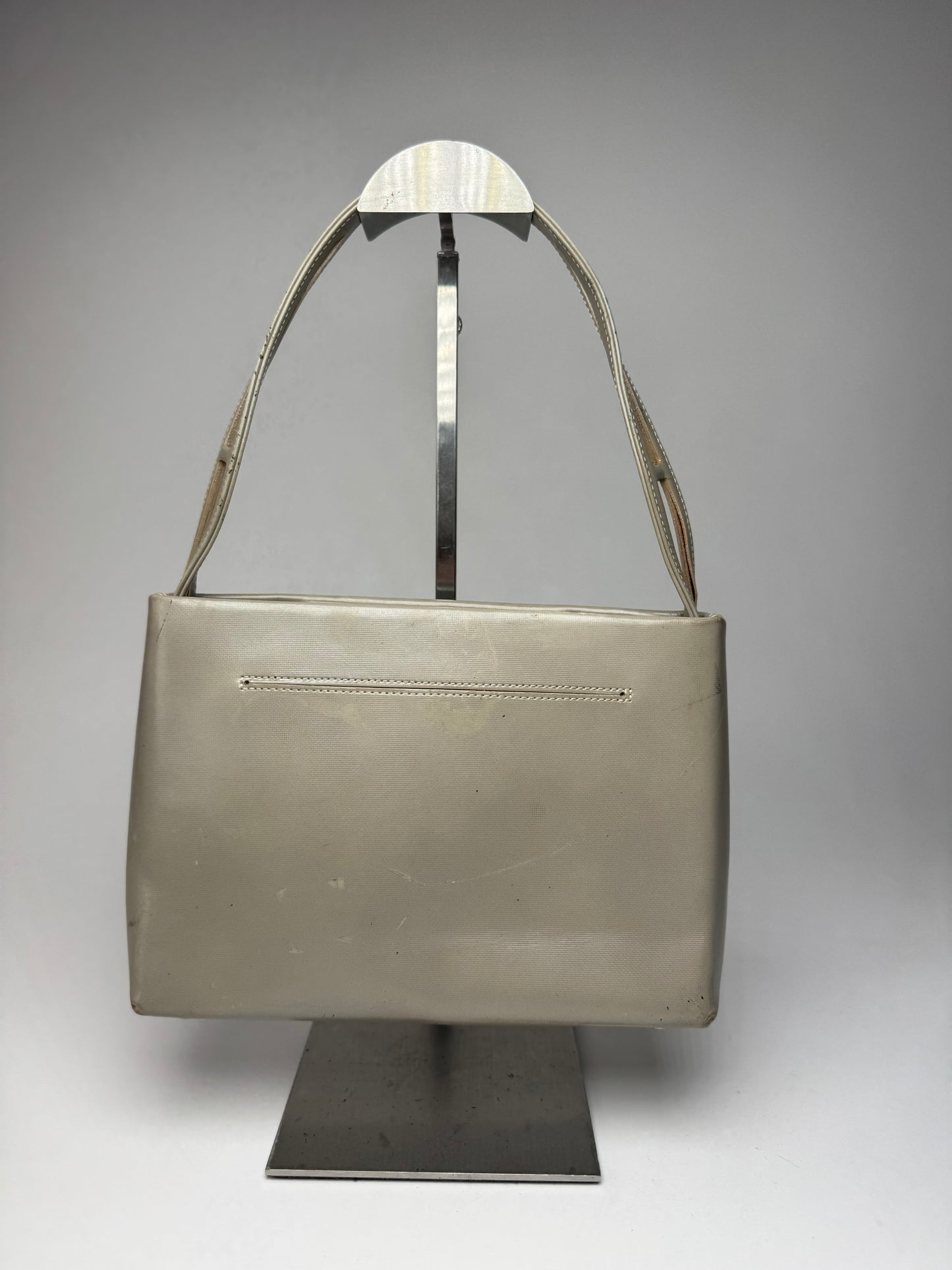Vintage Givenchy Leather Handbag Grey