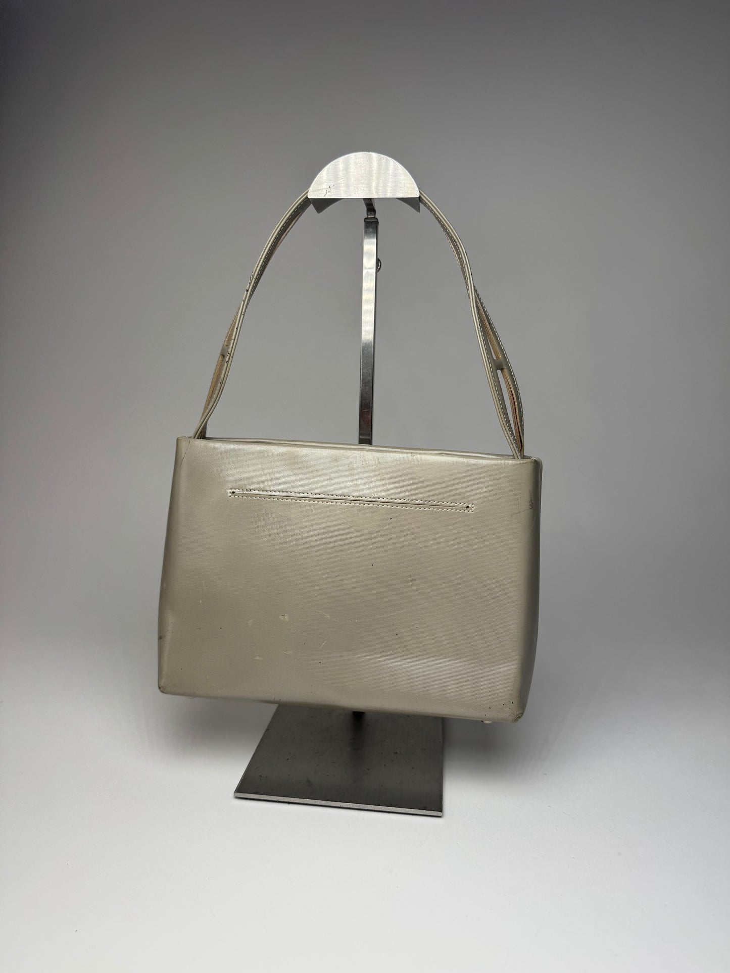 Vintage Givenchy Leather Handbag Grey