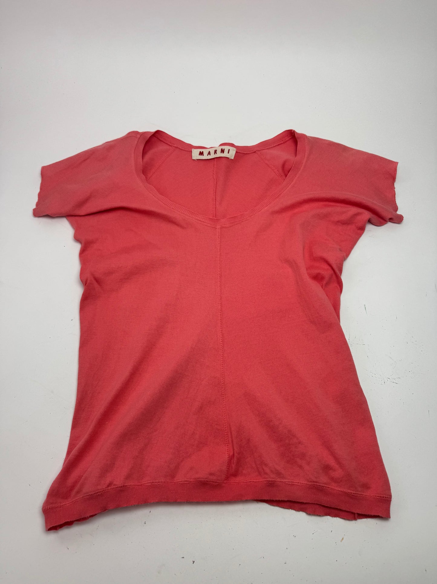 Haut vintage en toile Marni rose 38/M