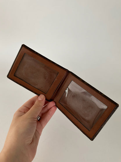 Vintage Louis Vuitton leather Monogram Card Holder Brown
