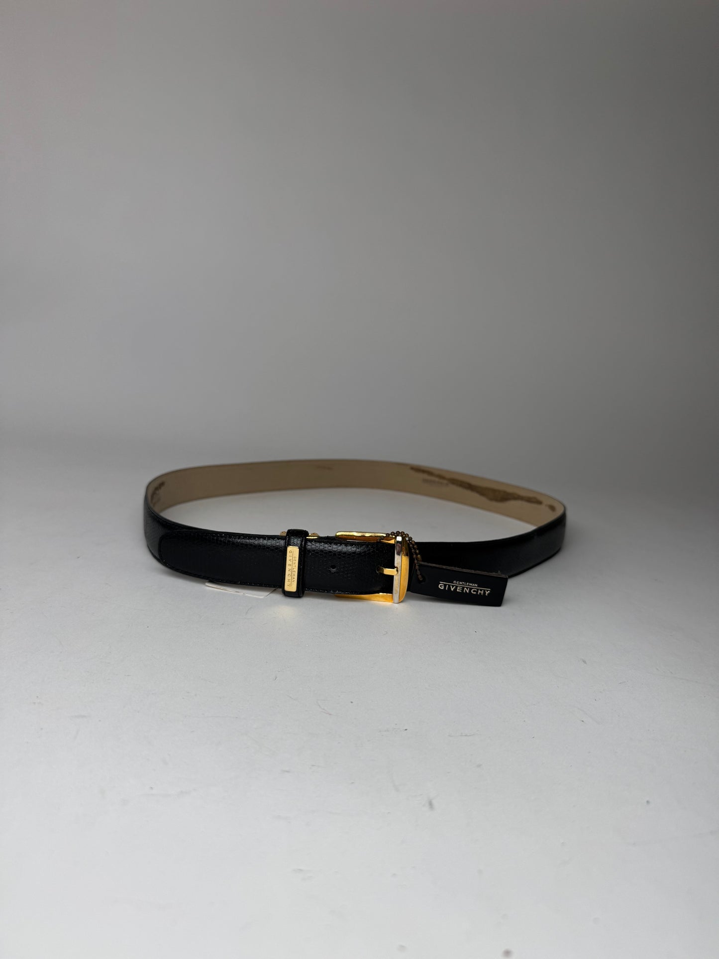 Vintage Givenchy Leather Belt Black