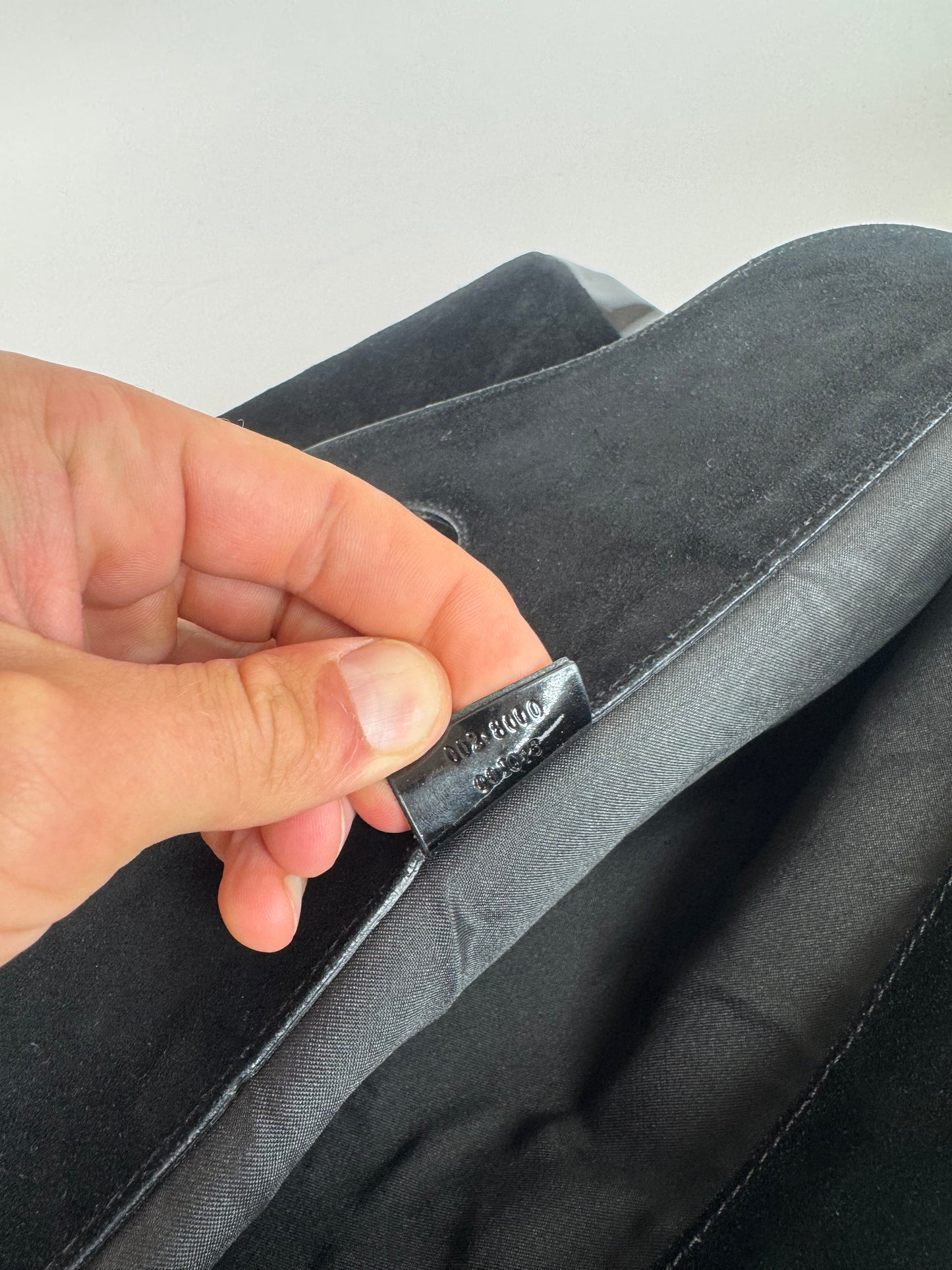 Sac fourre-tout vintage en cuir verni suédé Gucci noir