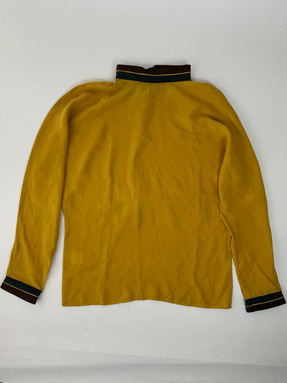 Vintage Gianni Versace Silk Sweater Yellow