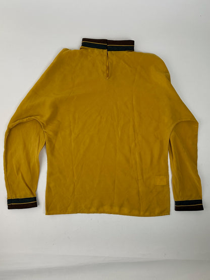 Vintage Gianni Versace Silk Sweater Yellow
