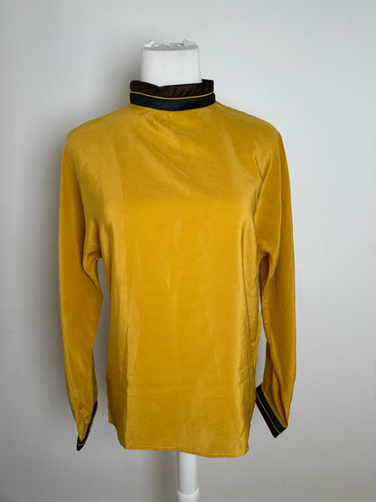 Vintage Gianni Versace Silk Sweater Yellow