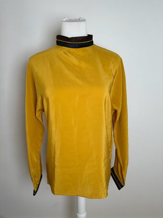Vintage Gianni Versace Silk Sweater Yellow