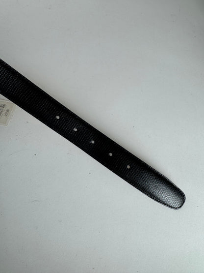 Vintage Givenchy Leather Belt Black