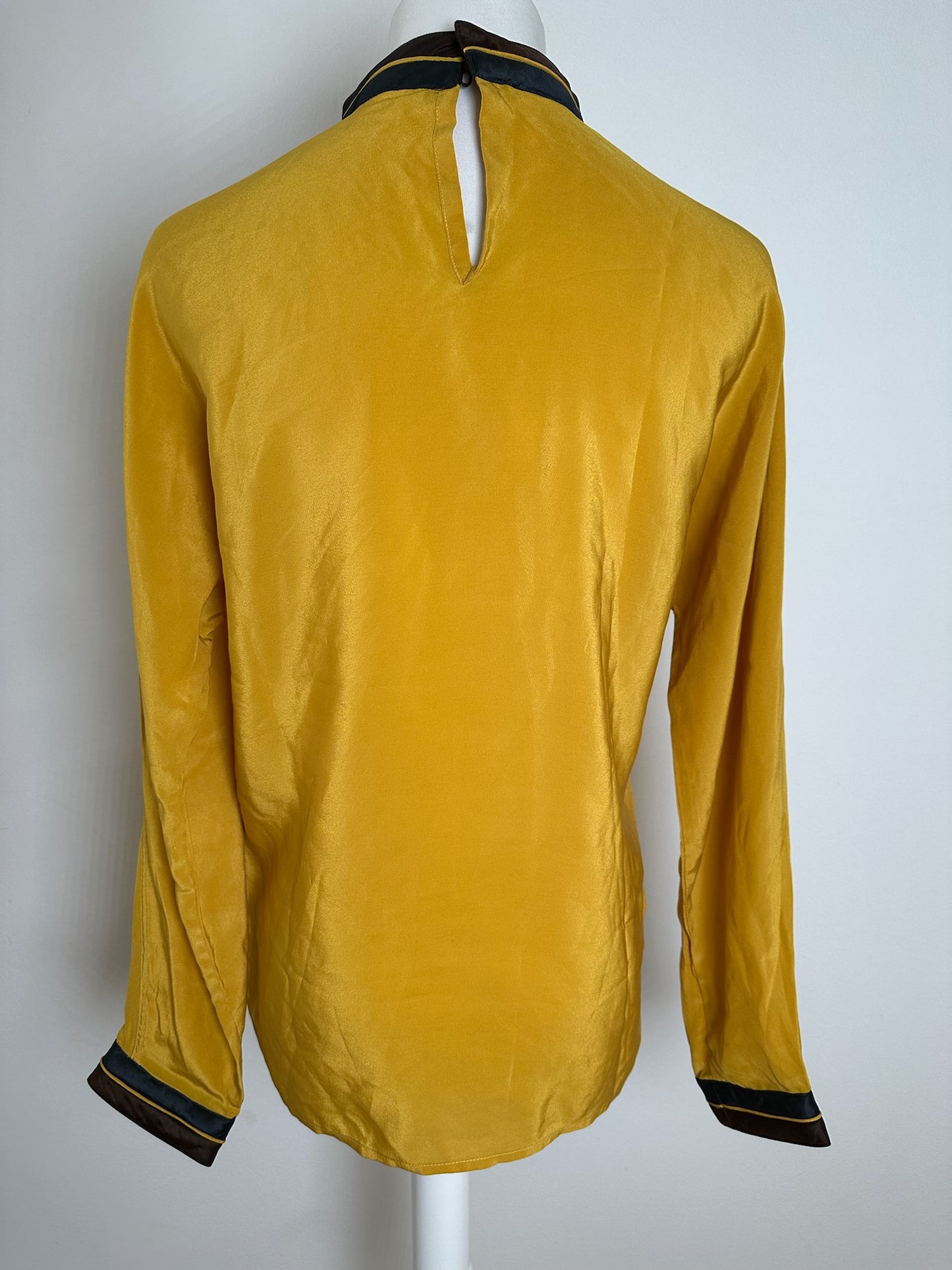 Vintage Gianni Versace Silk Sweater Yellow